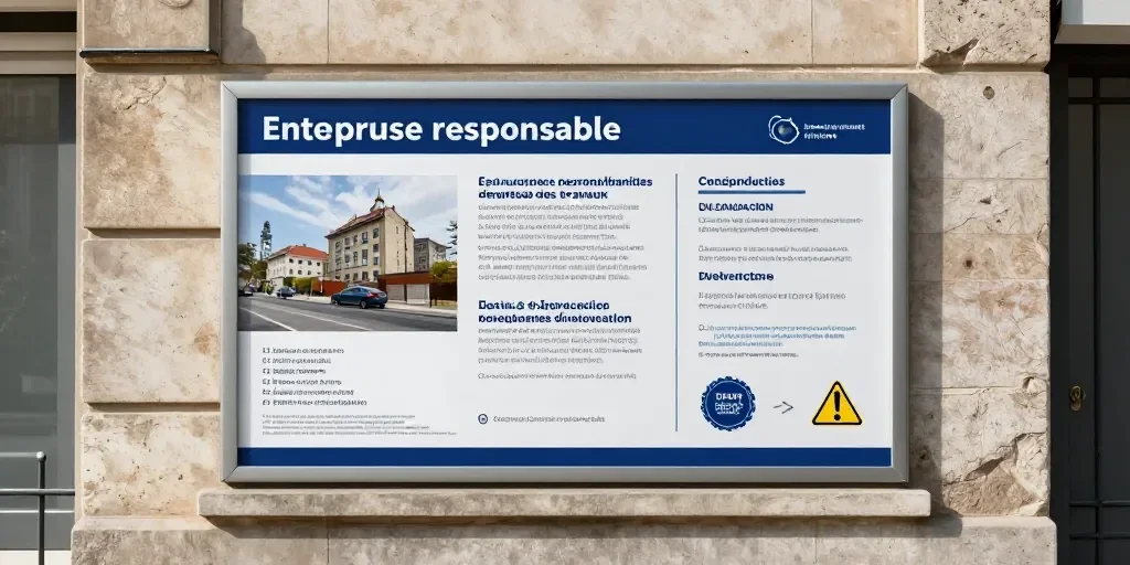 Modèle affiche travaux dans immeuble : ce que la loi exige vraiment et comment l'appliquer sans pénalités